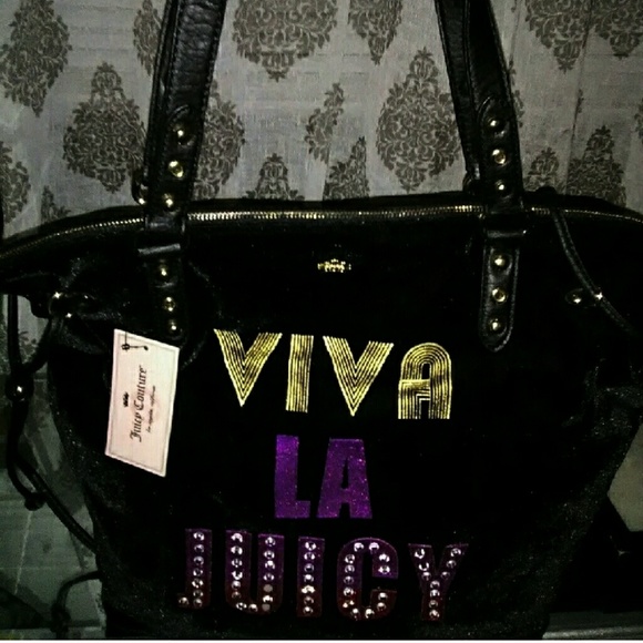 Juicy Couture Handbags - 💋 NWT Black large Juicy Couture purse handbag